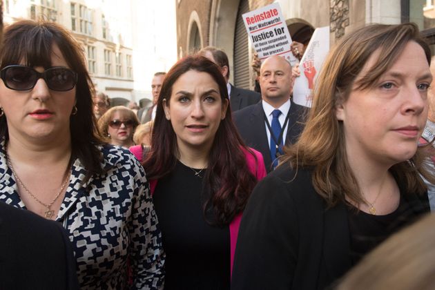 Ruth Smeeth (left) with her fellow anti-Corbyn saboteurs Luciana Berger and Jess Phillips