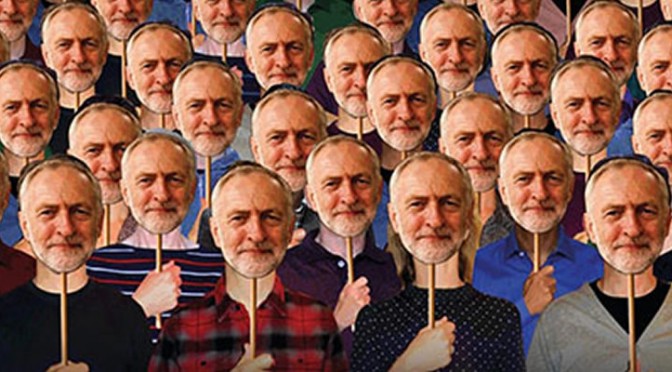 Image of many Corbyns